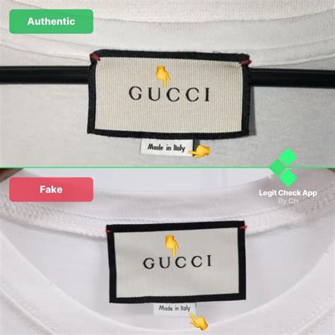 fake gucci shirtd|authentic gucci tag.